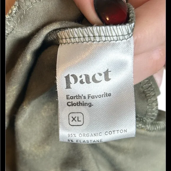 Pact Organic Cotton Green Leopard Fit And Flare Skirt Size XL - Picture 5 of 5